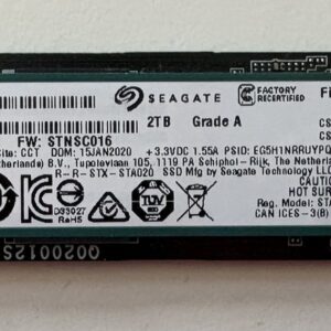 Seagate FireCuda 520 2TB NVMe SSD PCIe 4.0 M.2 Razendsnelle opslag