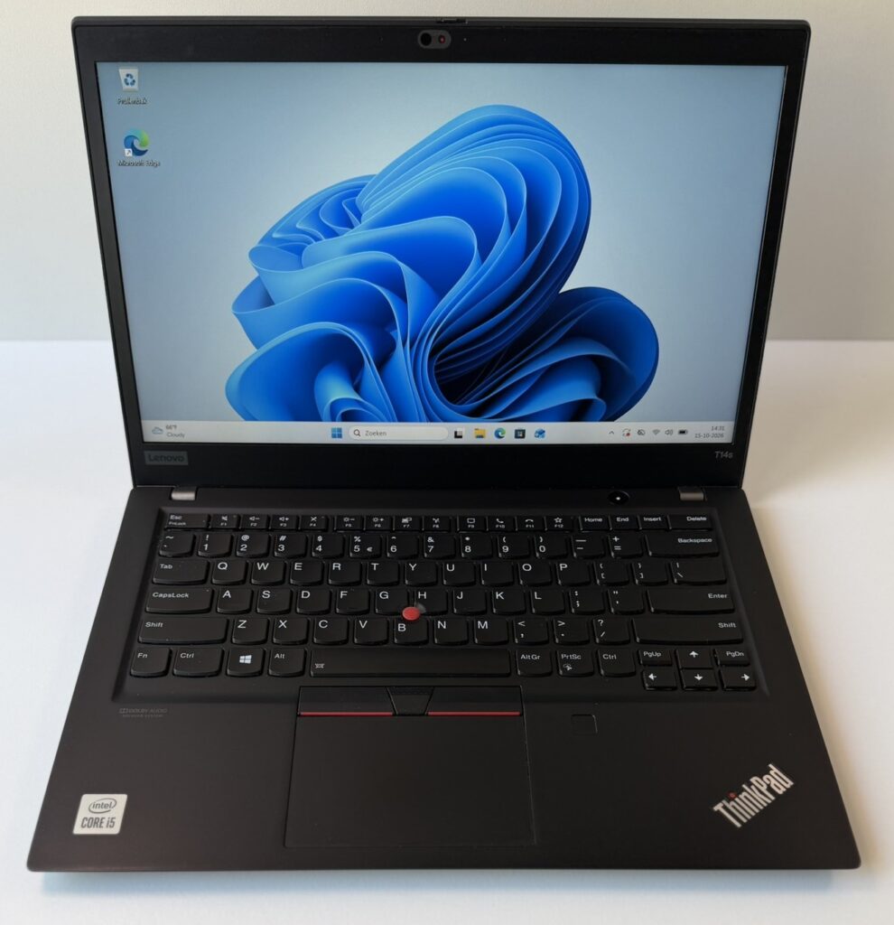Lenovo ThinkPad T14 Gen 1 Betrouwbare i5 Laptop met 8GB RAM Refurbished