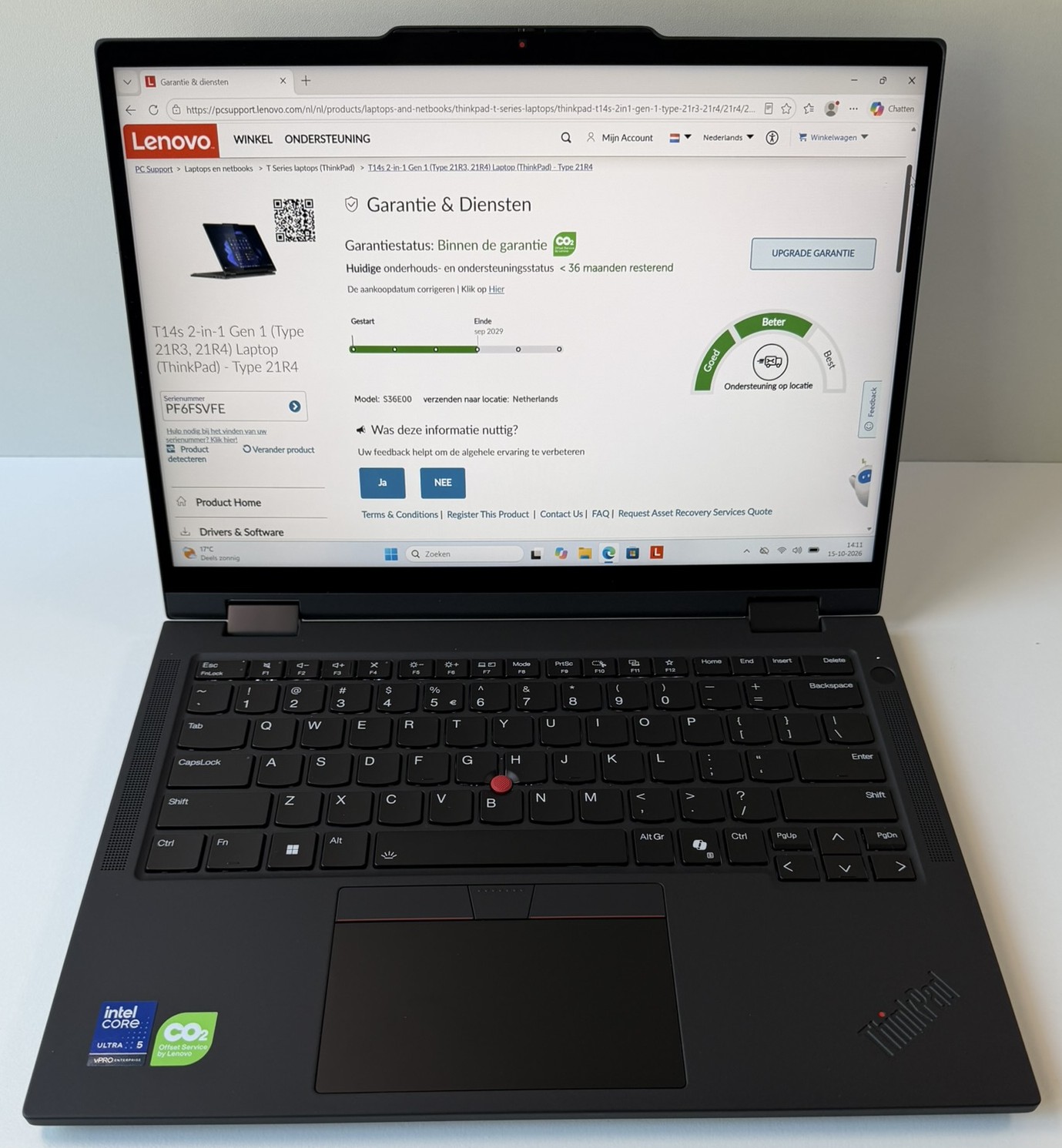 Lenovo ThinkPad T14s 2-in-1 Gen 1 Core Ultra 5, 32GB RAM, 512GB SSD, touchscreen 9 Lenovo ThinkPad T14s 2-in-1 Gen 1 Core Ultra 5, 32GB RAM, 512GB SSD, touchscreen - Afbeelding 9
